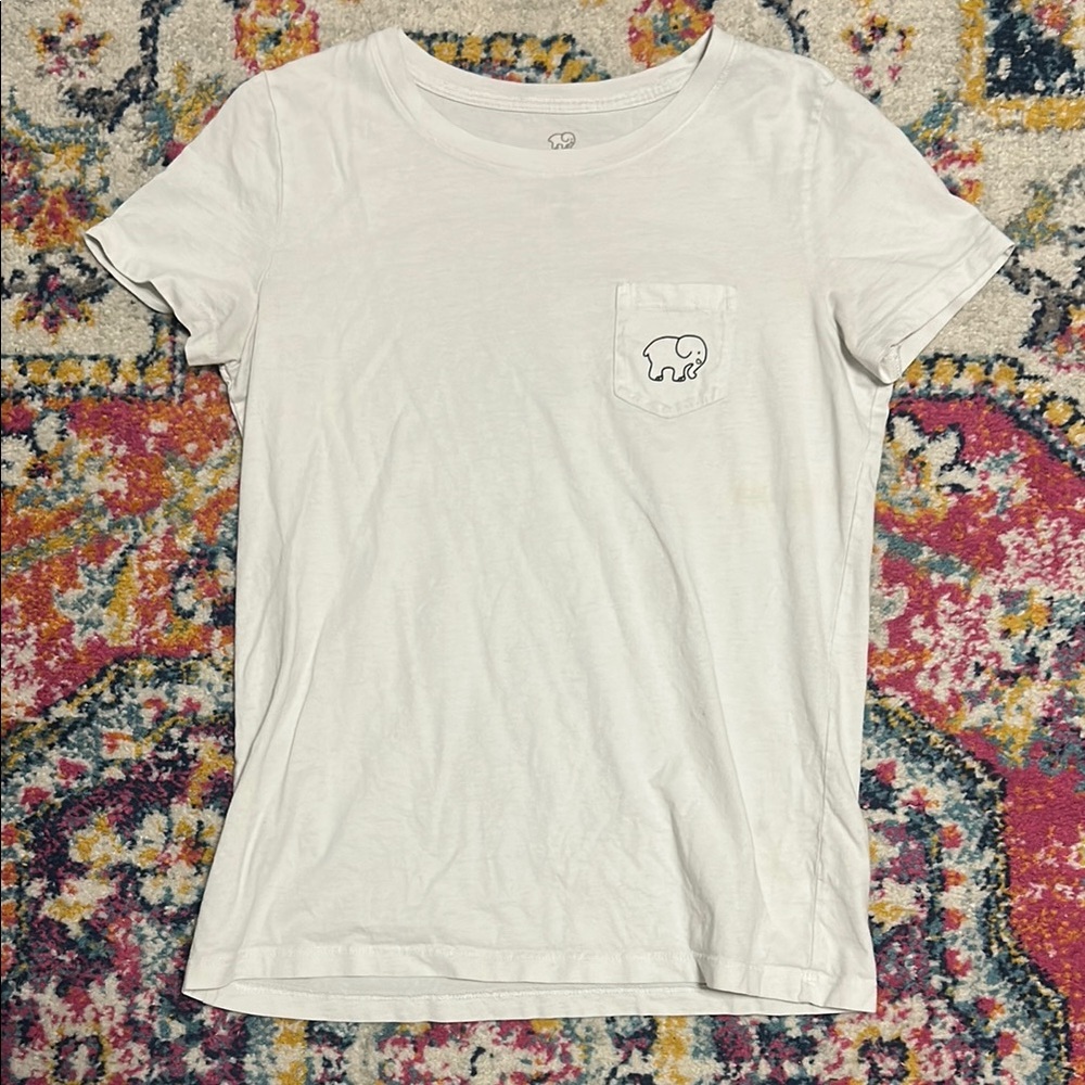 Ivory Ella White Short Sleeve Tee Small
